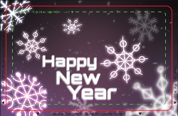 Violet Neon Snowflake