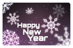 Violet Neon Snowflake