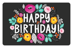 Happy Birthday Floral