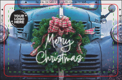 Truck and Wreath