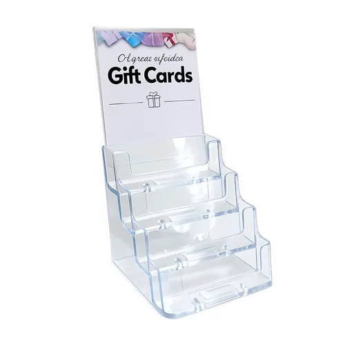 4 Pocket Acrylic Display Stand