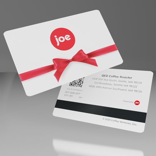 Joe POS Gift Cards