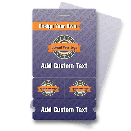 Badge with Breakaway Tabs