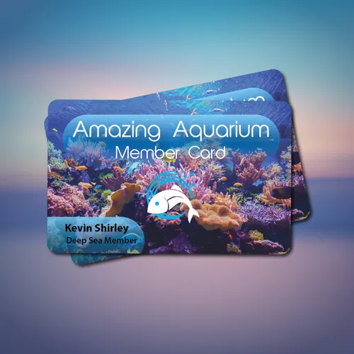 Eco Friendly Paper Aquarium Membership Card