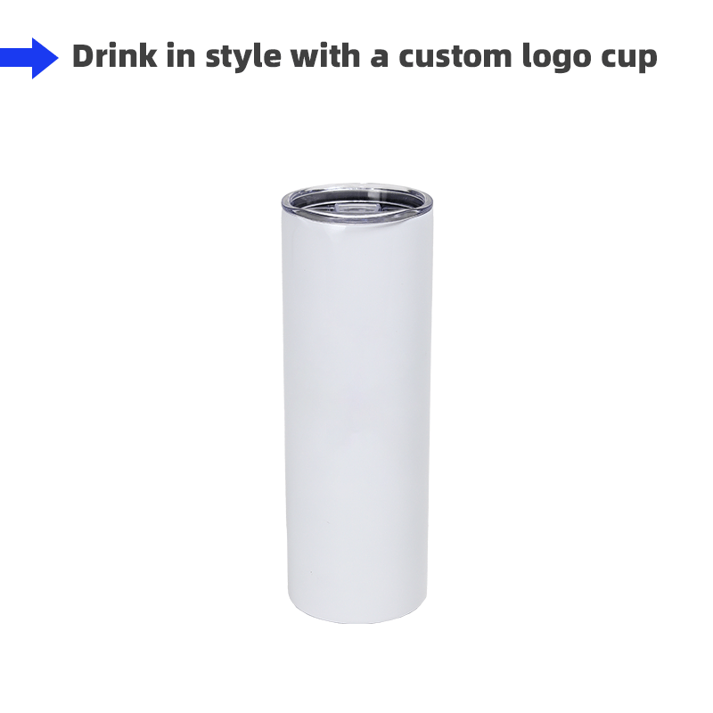 EXC-DBWSSVCPS20 - 20oz Double Wall Stainless Steel Travel Mug with PP Straw