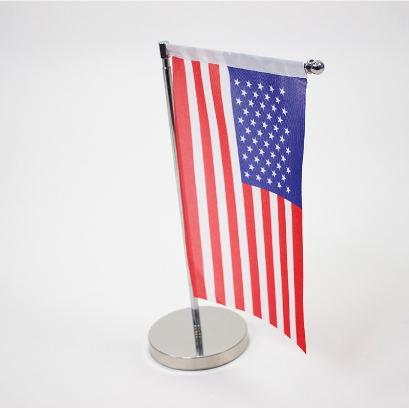 Digni® Drapeau De Table Bande Rouge-Blanche, Mini Drapeau