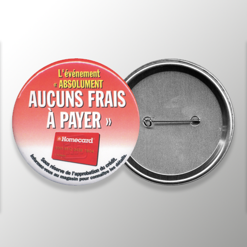 Printed button badges