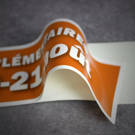 Mactac peel off stickers