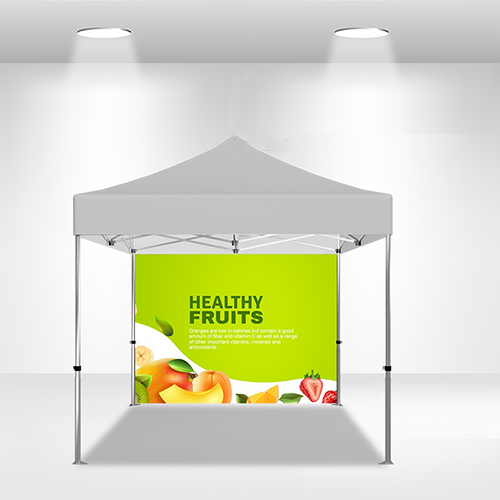 Back wall for exhibition tents