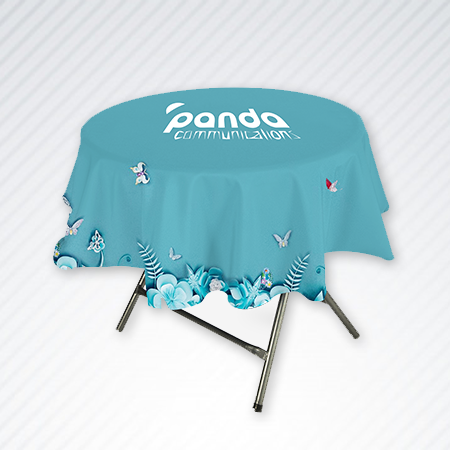Round tablecloth nappe ronde imprimable
