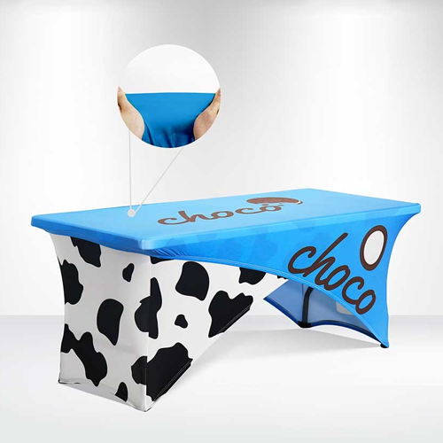 Stretch Fit cross-over tablecloth