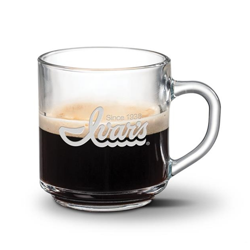 Clear glass mug