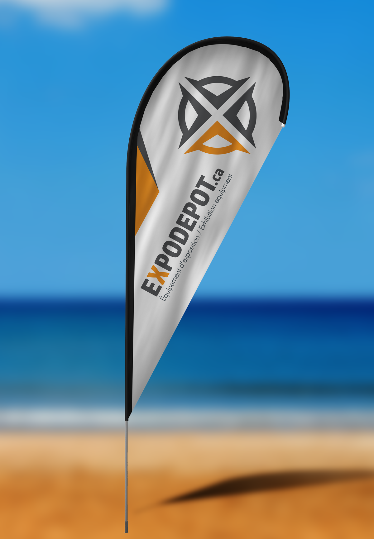Beach flag - Teardrop Beach Flag - Tear Drop