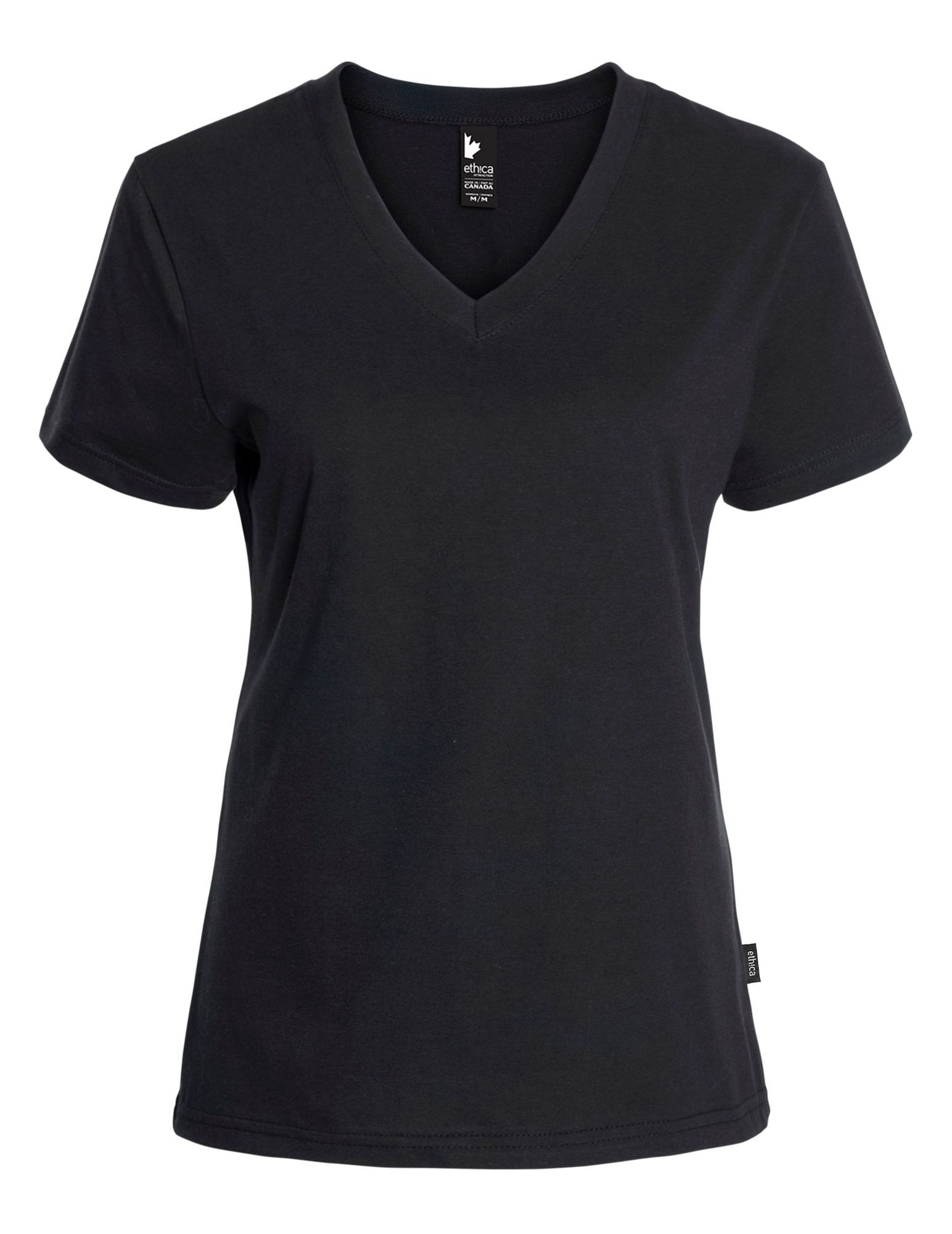 EXAT-100L29W - T-Shirt Col en V Femme 6