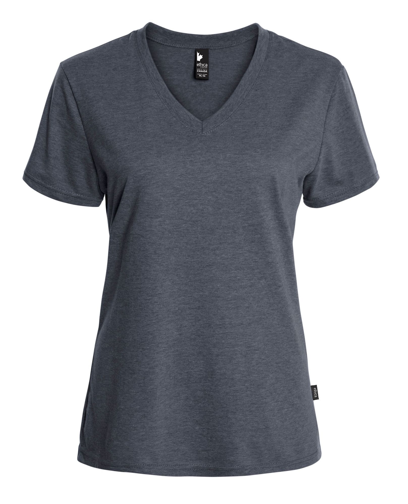 EXAT-100L29W - T-Shirt Col en V Femme 7