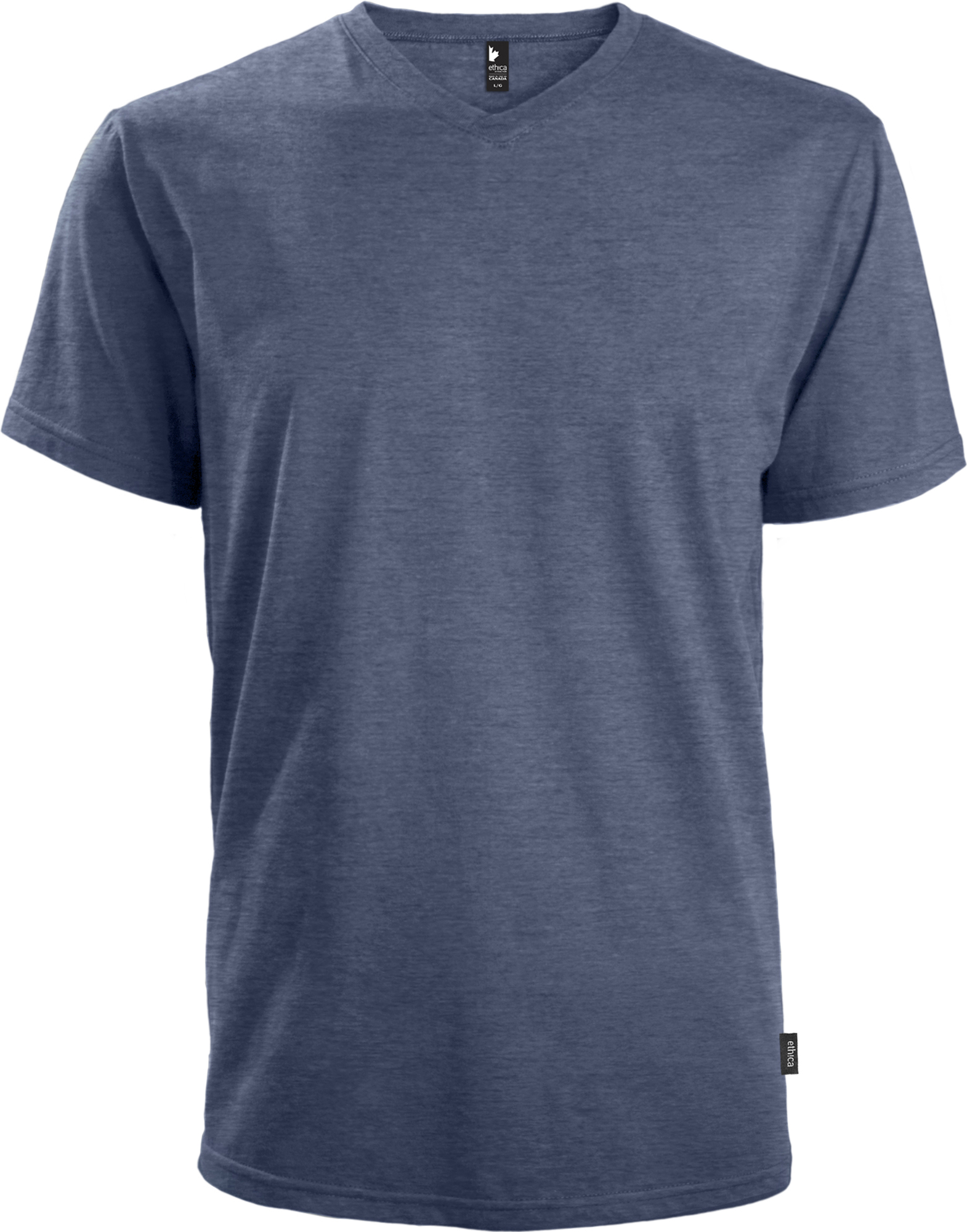 EXAT-100546U - T-Shirt col en V Unisexe 8