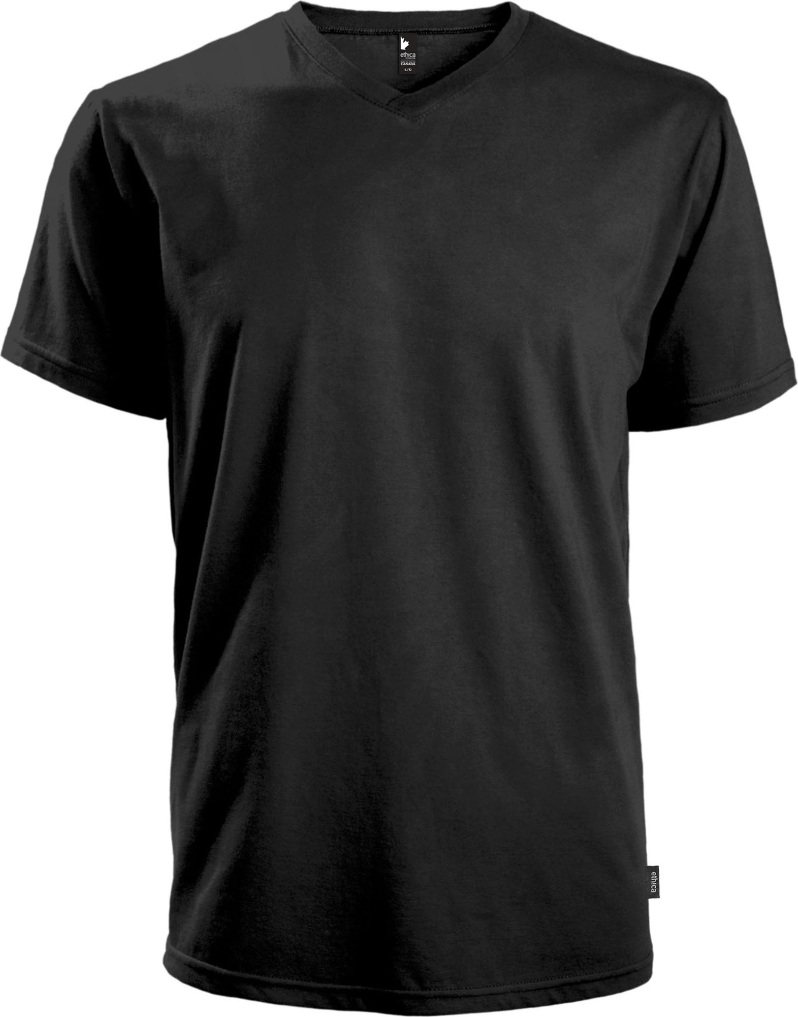 EXAT-100546U - T-Shirt col en V Unisexe 9