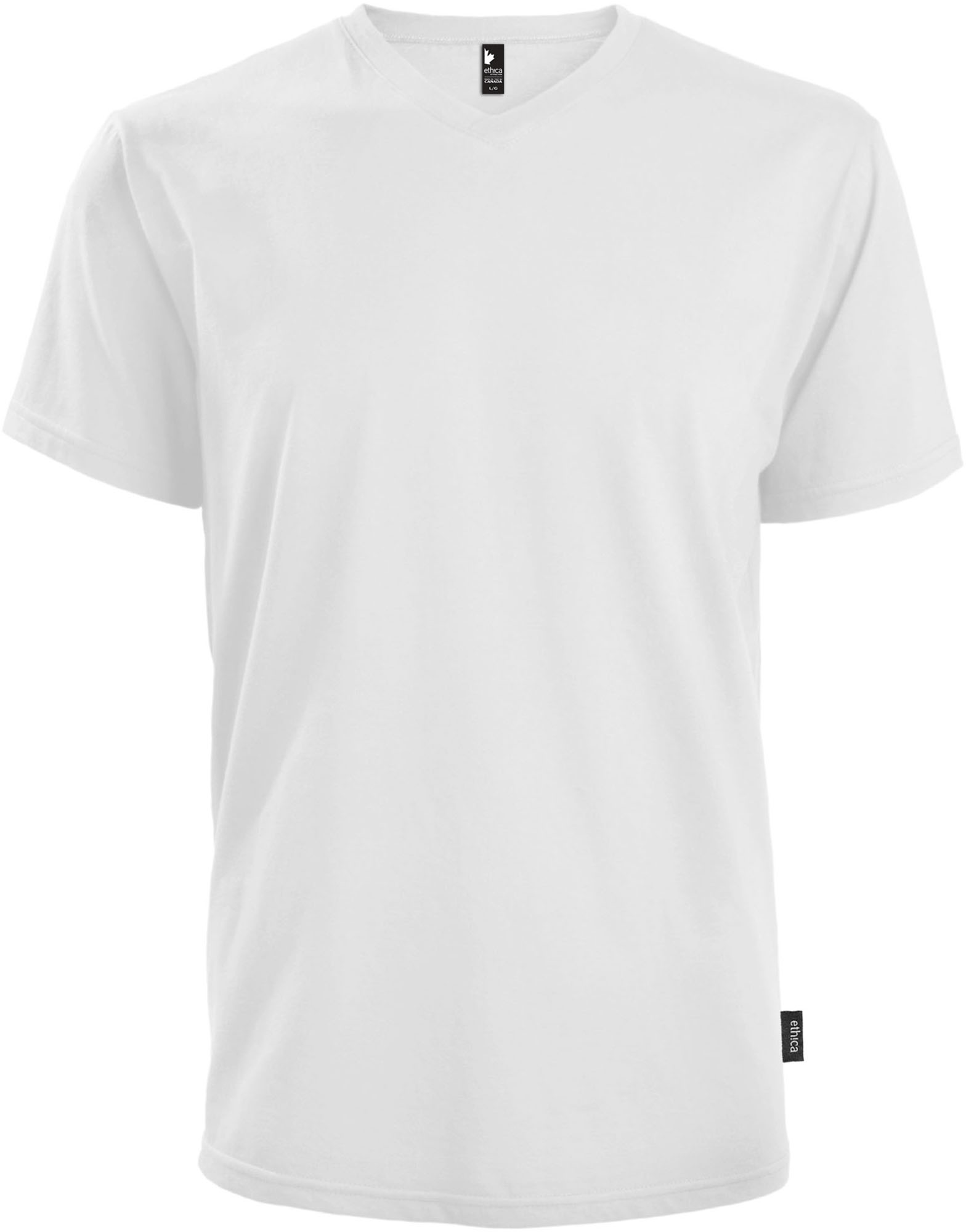 EXAT-100546U - T-Shirt col en V Unisexe 10