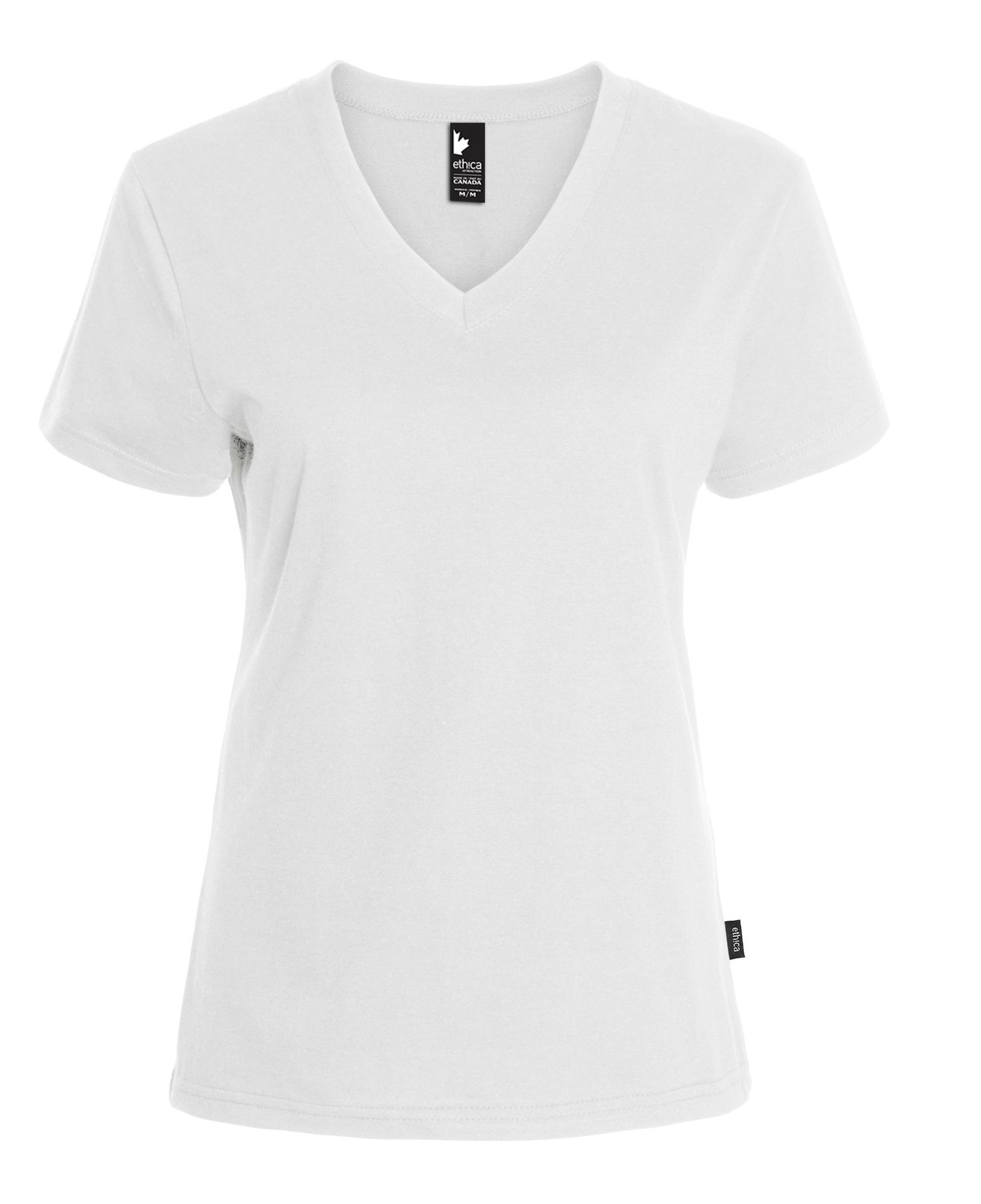 EXAT-100L29W - T-Shirt Col en V Femme 10