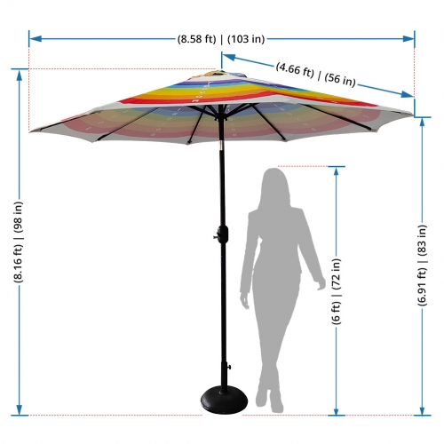 Printed umbrella