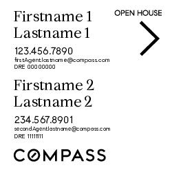 Compass Double Agent 20x20 White Open House Sign