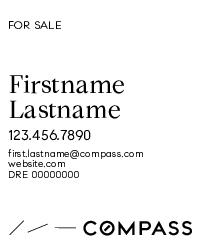 Compass Hillsborough HOA 12x15 Single Agent White Panel