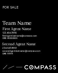 Compass Hillsborough HOA Double Agent 24x30 Black Panel - Team Name Big