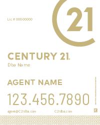 Century 21 24x30 White Seal Pattern Panel