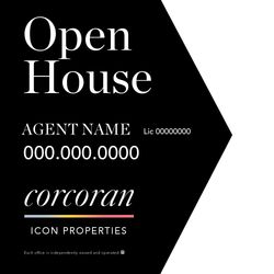 24x24 Open House Sign