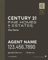 Century 21 24x30 Black Fine Homes Panel