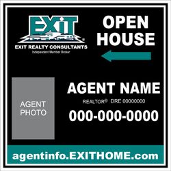 24x24 Open House Sign with Agent Photo