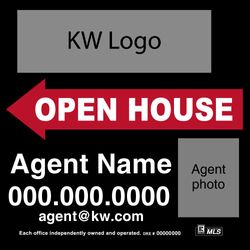 24x24 Open House Sign