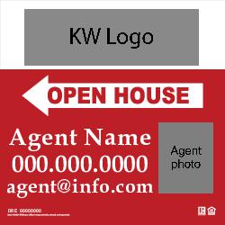 24x24 Open House Sign