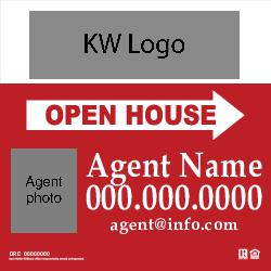 24x24 Open House Sign
