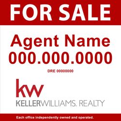 4x4 Commercial Sign - For Sale White