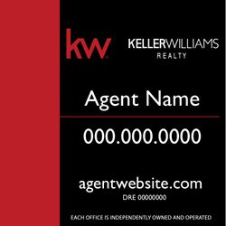 24x24 Panel - Black and Red