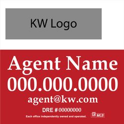 24x24 Panel - Red and White