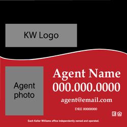 24x24 Panel - Black and Red