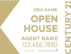 Century 21 White Gold Open house sign