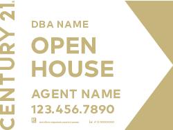 Century 21 White Gold Open house sign