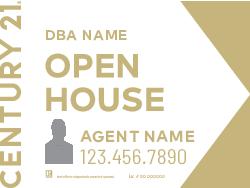 Century 21 White Gold Agent Photo Open house sign