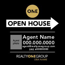 24x24 Open House Sign with Photo