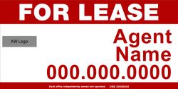4x8 Commercial Sign - For Lease