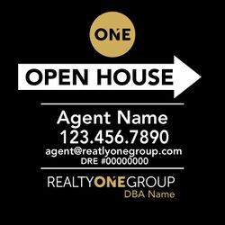 20x20 Open House Sign