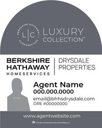 24x30 Luxury Dome Panel Cutout Agent Photo - Grey