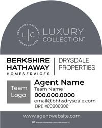 24x30 Luxury Dome Panel Team Name - Grey