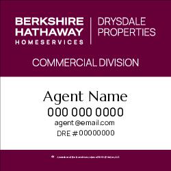 4x4 Commercial Sign - Cabernet