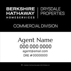 4x4 Commercial Sign - Black