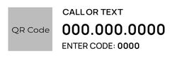 8x24 Standard QR Code Rider - White