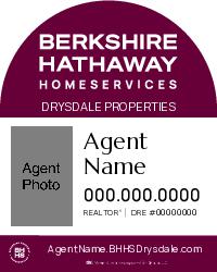 24x30 Standard Dome Panel w/Agent Photo - Cabernet and White